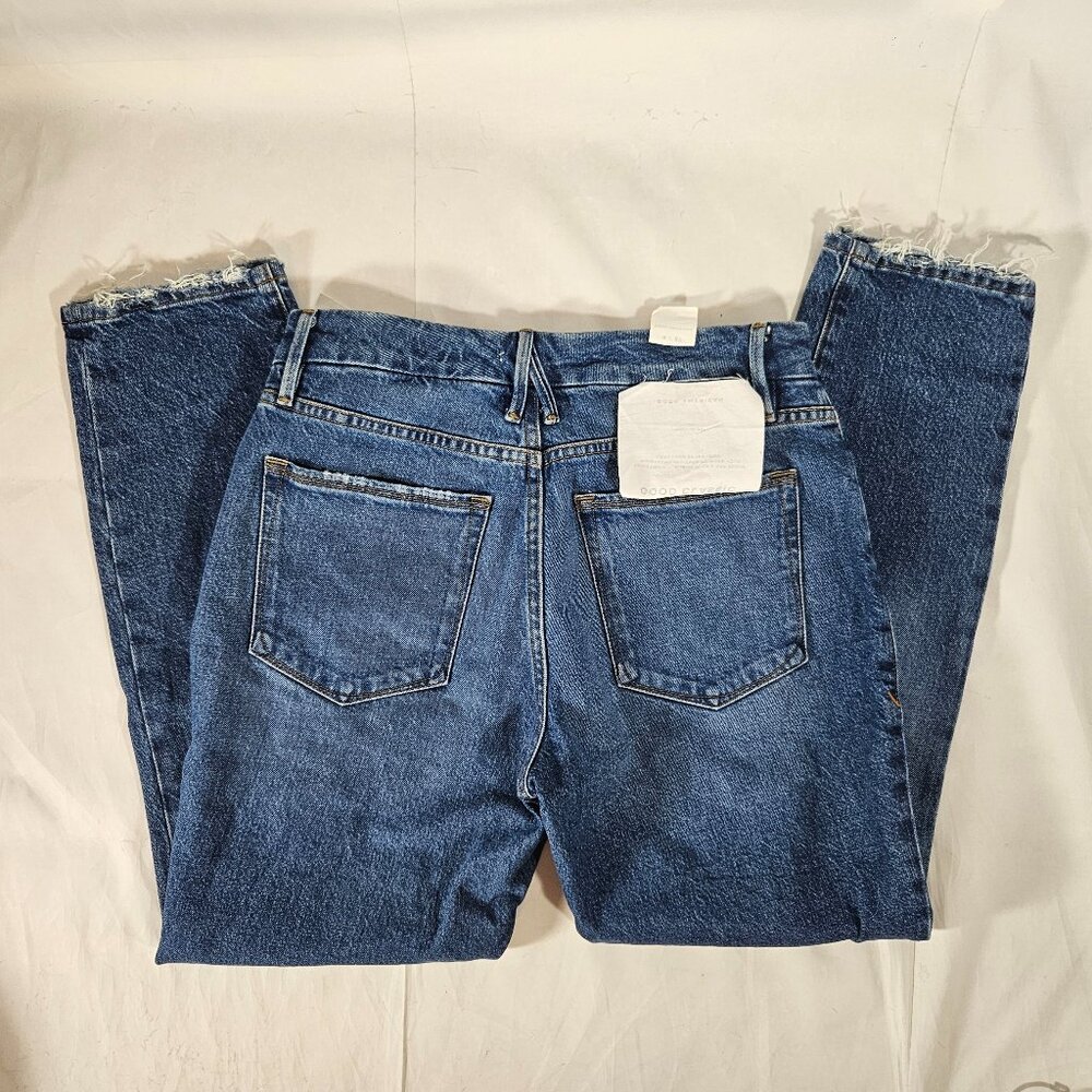 Good American Good Classic Blue Jeans Cropped Skinnish Fit Women's Size 4/27 NEW - Picture 7 of 8